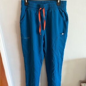 Figs High Waisted Teal Dowa Scrub Pants Size Medium